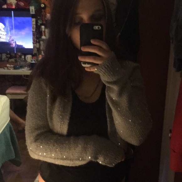 Grey Sequence Cardigan - Picture 4 of 4